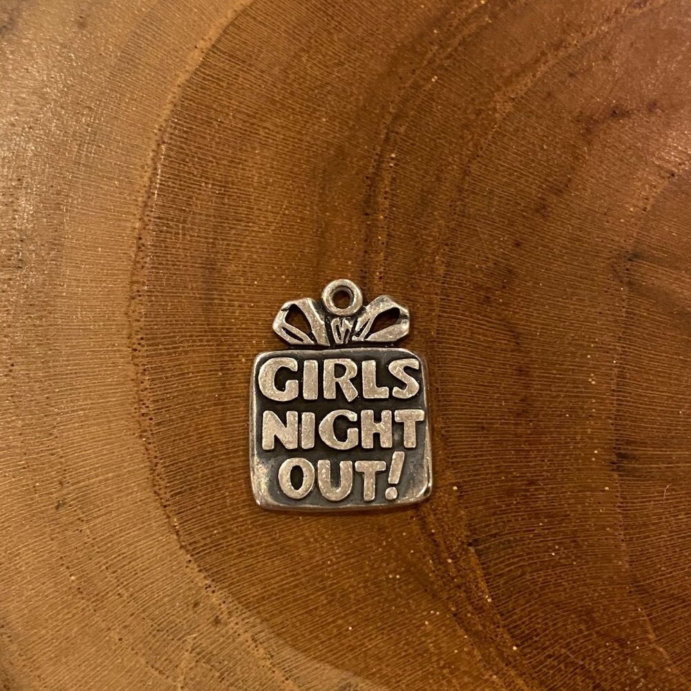 RETIRED James Avery Girls Night Out! Charm, Sterling Silver